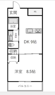 クラージュ【102号室】の間取り