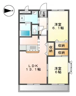 クローバービル【2階】の間取り