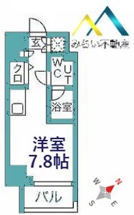 スパシエロッサ横浜吉野町【6階】の間取り