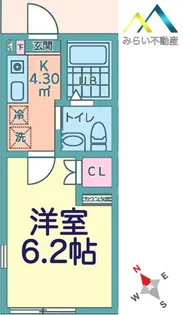 HM Base鶴ヶ峰【1階】の間取り