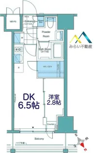 ルフォンプログレ横浜関内【6階】の間取り