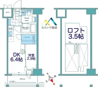 ルフォンプログレ横浜関内【14階】の間取り