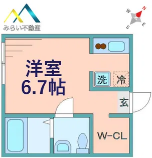 チャーリーハウス【1階】の間取り