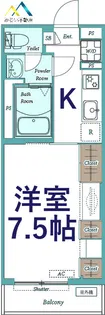 リブリ・AMK【1階】の間取り