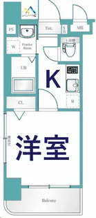 グリフィン横浜・桜木町参番館【11階】の間取り