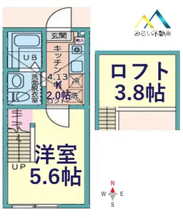 アルブル港南中央【2階】の間取り