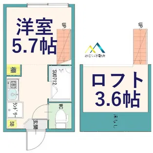 ハーモニーテラス白楽【2階】の間取り