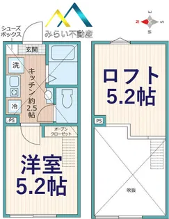 パピヨンⅢ【1階】の間取り