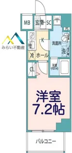 Plaire Deuxq横濱子安【7階】の間取り