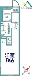 ルナソレイユ西谷【1階】の間取り