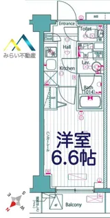 ガーラ プレシャス横浜西谷【2階】の間取り