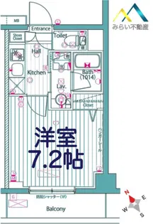 ガーラ プレシャス横浜西谷【1階】の間取り