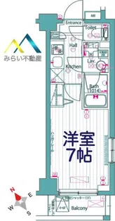 ガーラ プレシャス横浜西谷【2階】の間取り