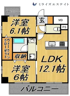 エスペランサ泉【9階】の間取り
