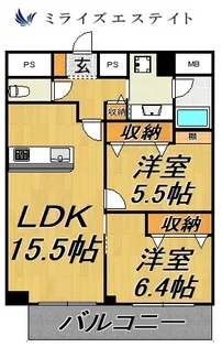 グランルクレ新栄イースト【11階】の間取り