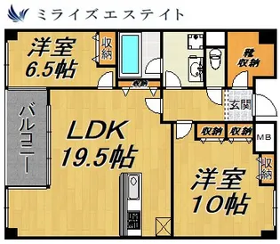 グランアベニュー栄【11階】の間取り