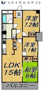 グランドール泉【11階】の間取り