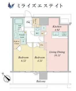 NAGOYA THE TOWER【4階】の間取り