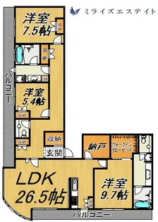 千種タワーヒルズ【2105号室】の間取り