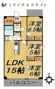 The West Oak【2階】の間取り