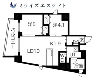 ポルタニグラ イースト【5階】の間取り