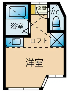 ユナイト川崎ネイリーザックス【203号室】の間取り