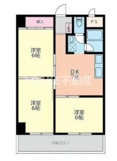CLLエクセレンス松が枝Ⅰ【3階】の間取り