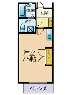 ロワール湘南 G棟【203号室】の間取り