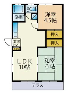 原コーポ【102号室】の間取り