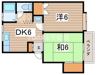ハイライズつきみのA【204号室】の間取り