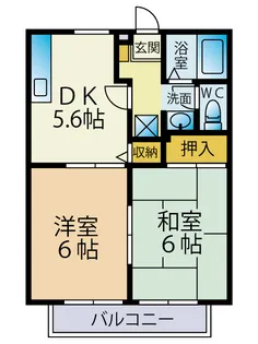 ハイライズつきみ野B【207号室】の間取り