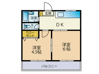 第一秋山ハイツ【302号室】の間取り