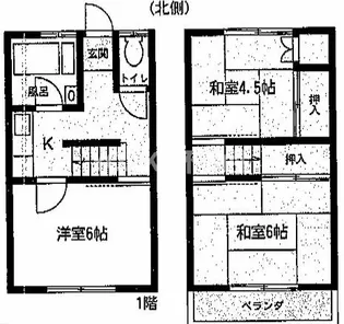 ガーデンS【1号号室】の間取り