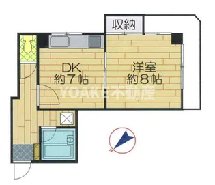 ハイツホンダ【2階】の間取り