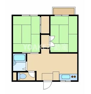 オリオンコーポ【203号室】の間取り