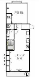 ハイツサンライズⅠ【208号室】の間取り