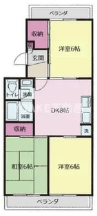 サンシャイン南林間【2階】の間取り