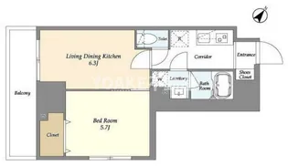 KDXレジデンス町田North【1003号室】の間取り