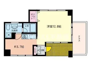 ヌエスペラン【1C号室】の間取り
