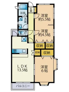 エクレール森の丘【201号室】の間取り