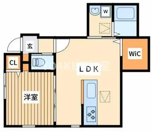サザンクロス【1階】の間取り