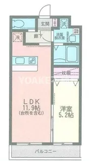 ヴィラアンジュ【3階】の間取り