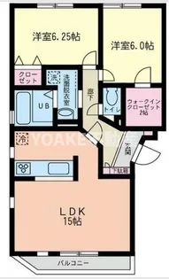 ルシェンテB棟【3階】の間取り