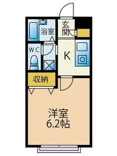 ヴィラージュ中町WEST【1階】の間取り