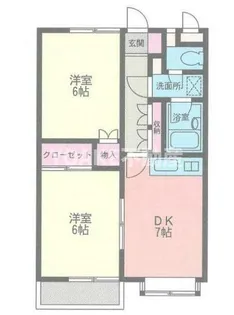 アーバン柿島【201号室】の間取り