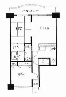 ダイヤモンドマンション【403号室】の間取り