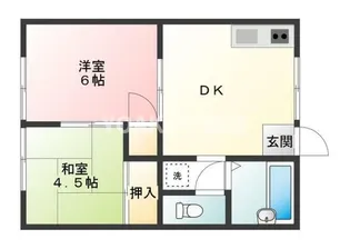 イムーブル中町Ⅱ【103号室】の間取り