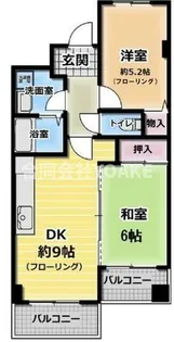 ドリームハイツ南林間【101号室】の間取り