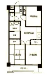 フラット座間【4階】の間取り
