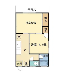 フォルトゥーナ中央林間【202号室】の間取り